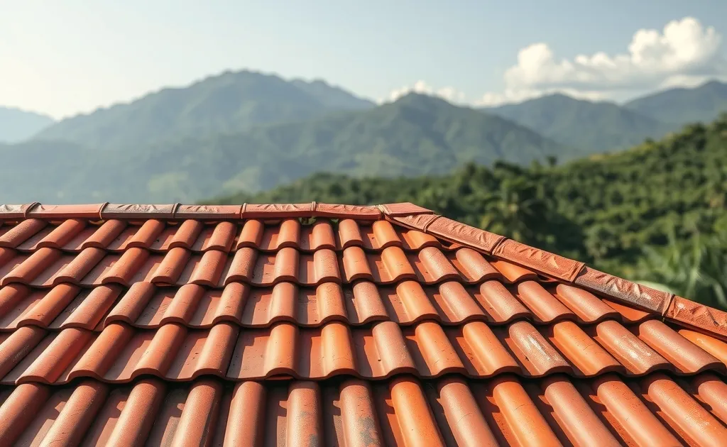 Cubierta de vivienda campestre con teja UPVC termoacústica en Colombia